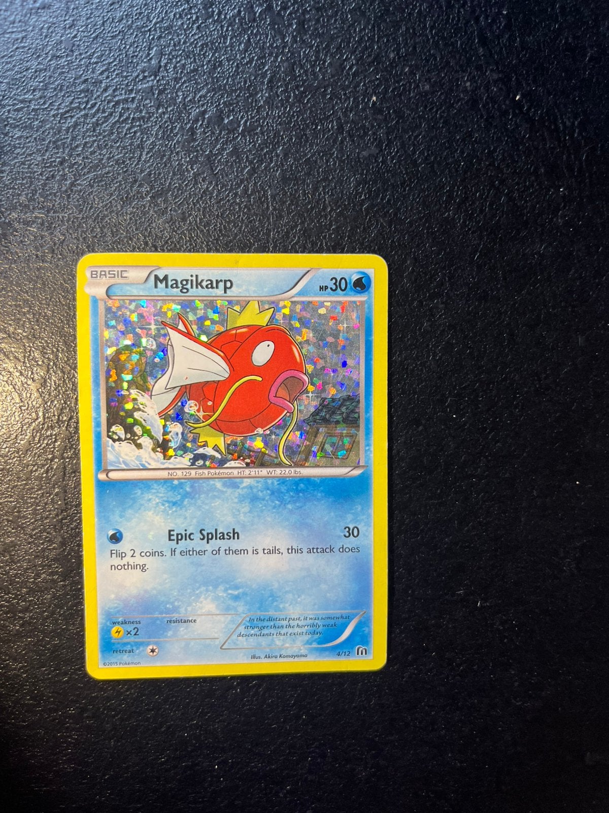 Magikarp 2015 pokemon, Ophalen of Verzenden, Gebruikt, Losse kaart