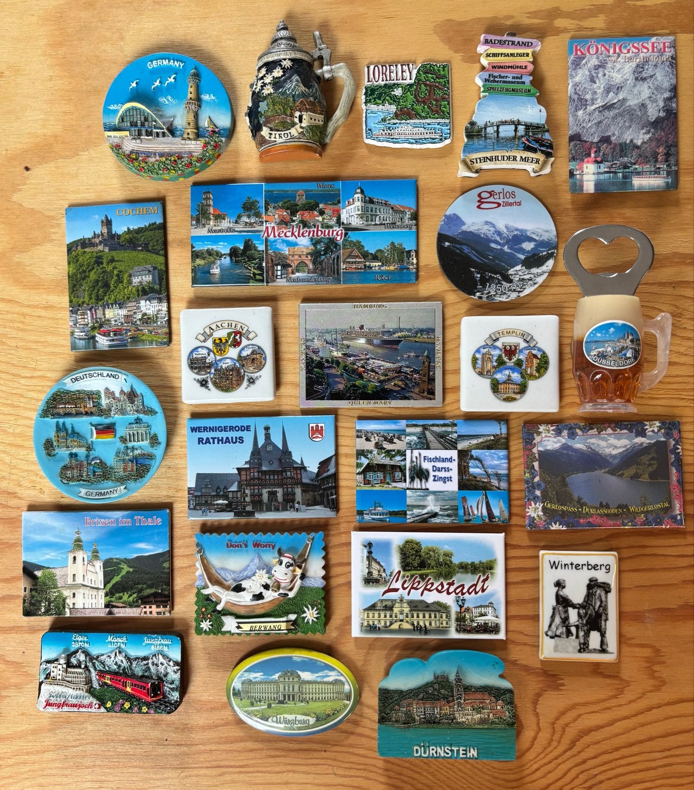 Koelkastmagneten uit Duitsland Zwitserland Oostenrijk NR 1, Ophalen of Verzenden, Zo goed als nieuw