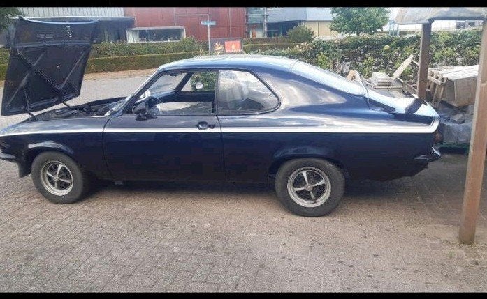 opel manta a sr striping zilver/mat zwart, Ophalen, Opel
