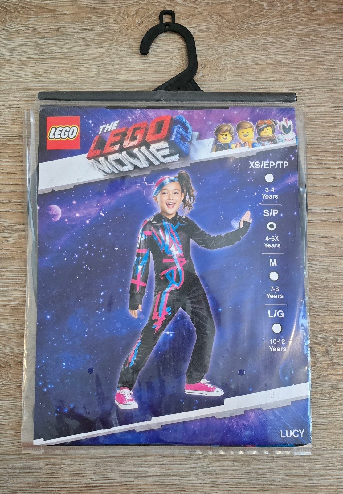 LEGO Movie 2 Lucy kostuum - Maat S/P (4-6X), Kinderen en Baby's, Ophalen of Verzenden, Nieuw