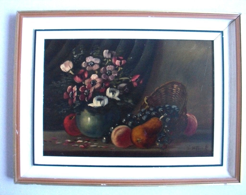 Hollandse School - J. Brokhorst (?) - Stilleven op board -, Ophalen