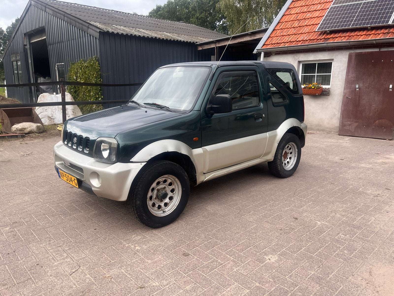 Suzuki Jimny 1.3 Cabrio 4WD 2000 Groen, 40 €/maand, 4 cilinders, 4 stoelen, Handgeschakeld