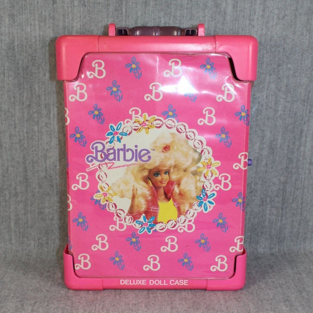 barbie koffer vintage jaren 90, Verzamelen, Poppen, Verzenden, Gebruikt, Accessoires