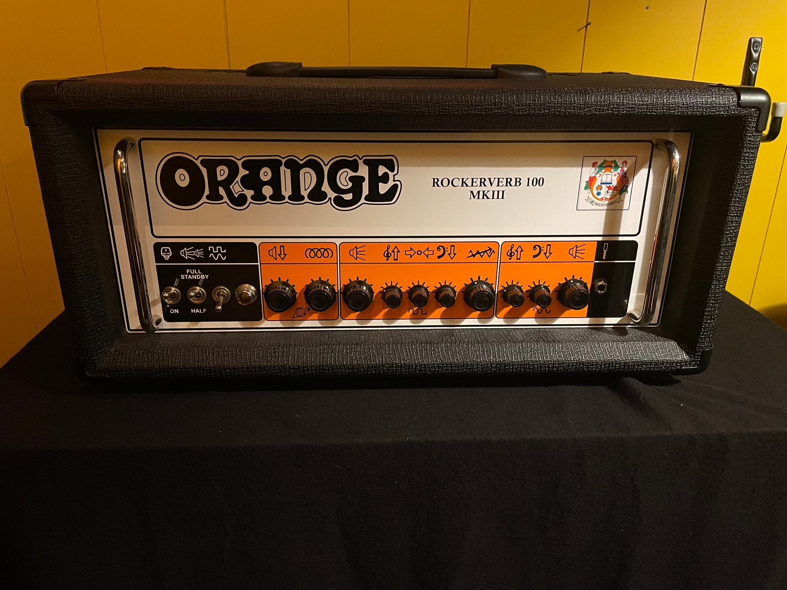 Orange Rockerverb 100 MKIII BLK gitaarversterker top zwart, Muziek en Instrumenten, Versterkers | Bas en Gitaar, Ophalen, Zo goed als nieuw