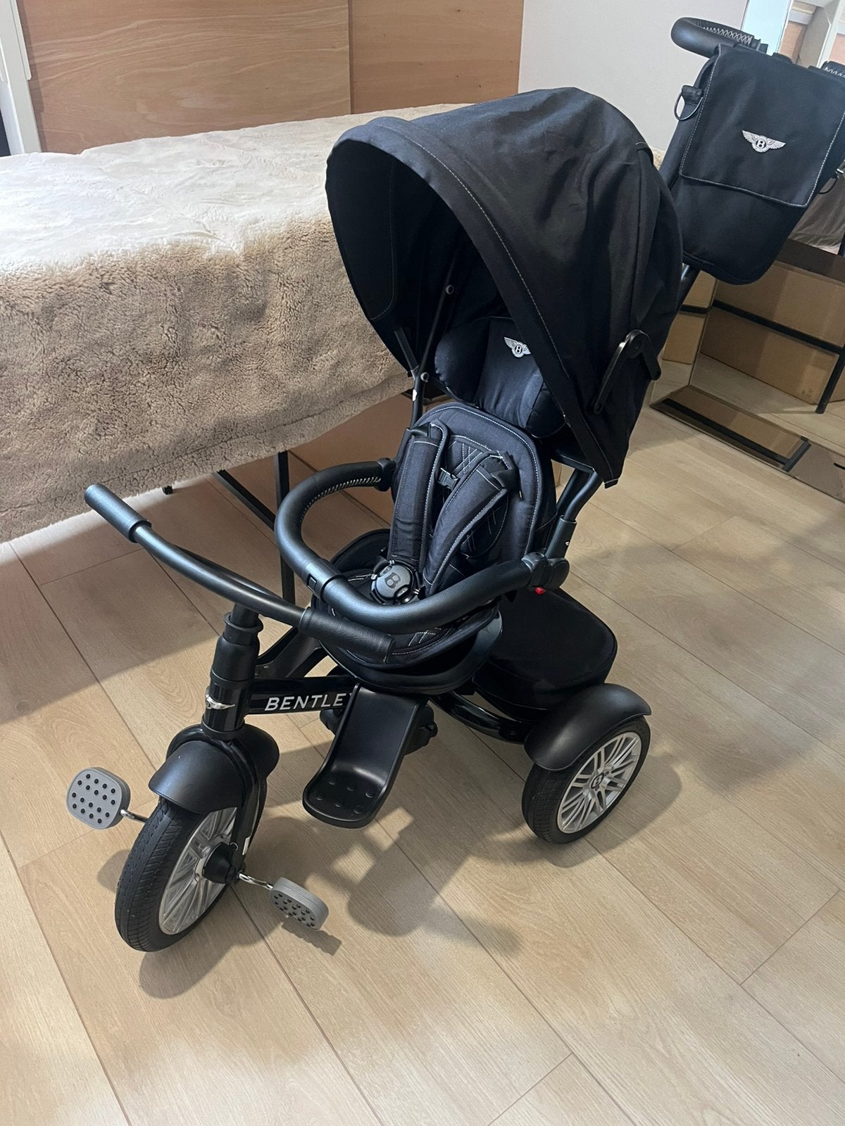 Bentley kinderfiets Trike 6-in-1 Onyx Black, Ophalen, Zo goed als nieuw