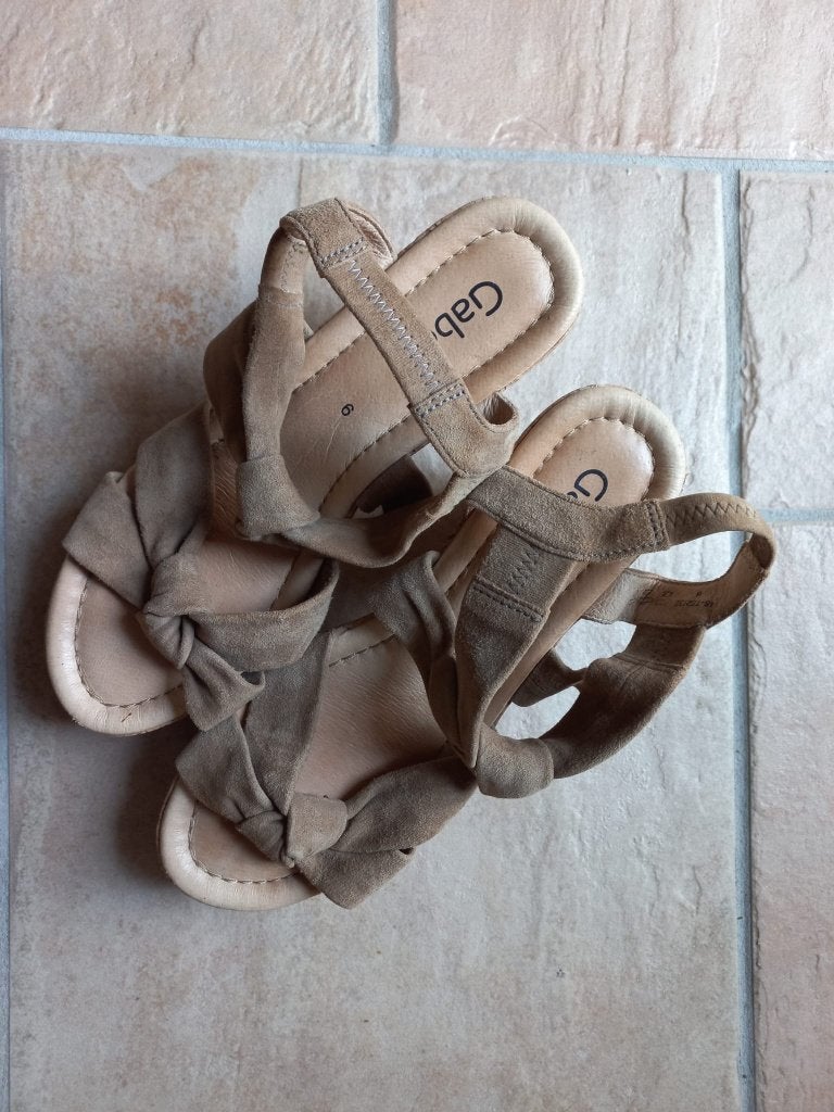 Zomer schoenen, merk Gabor, maat 6, Beige, Gabor, Ophalen of Verzenden, Zo goed als nieuw