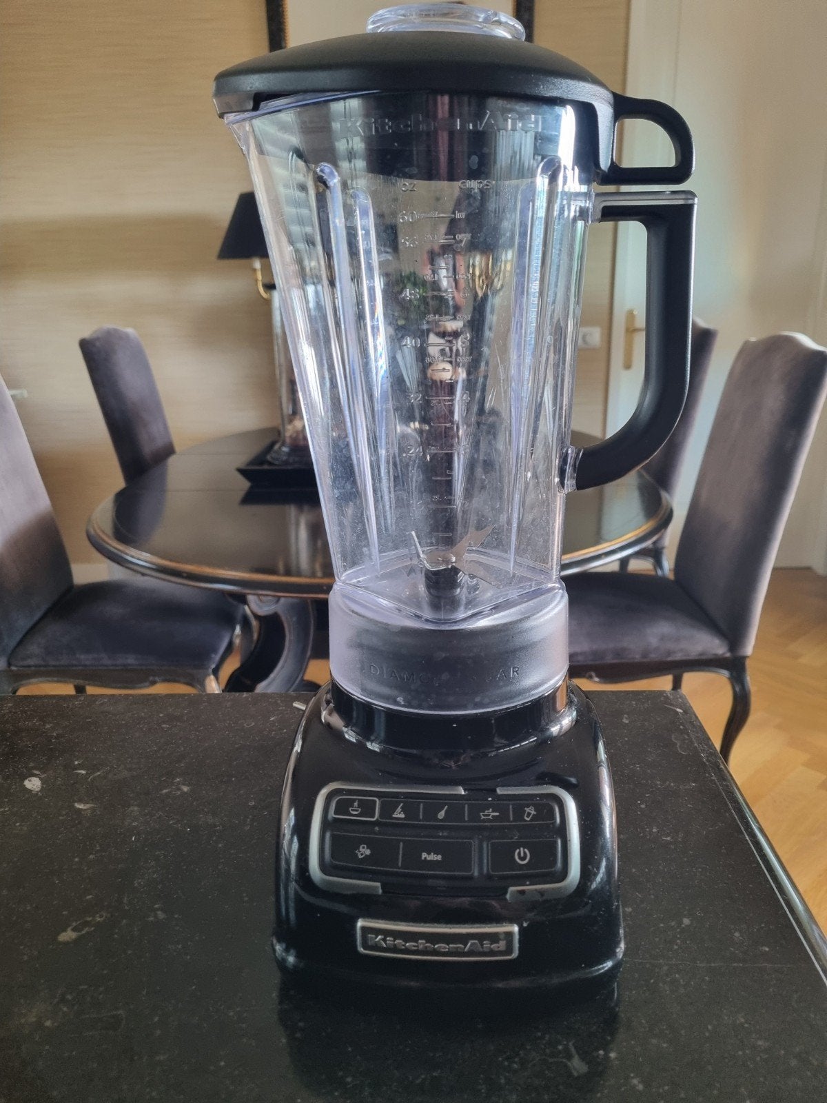 KitchenAid Blender Zwart - Nauwelijks gebruikt, Witgoed en Apparatuur, Blenders, Ophalen of Verzenden, Zo goed als nieuw, Blender