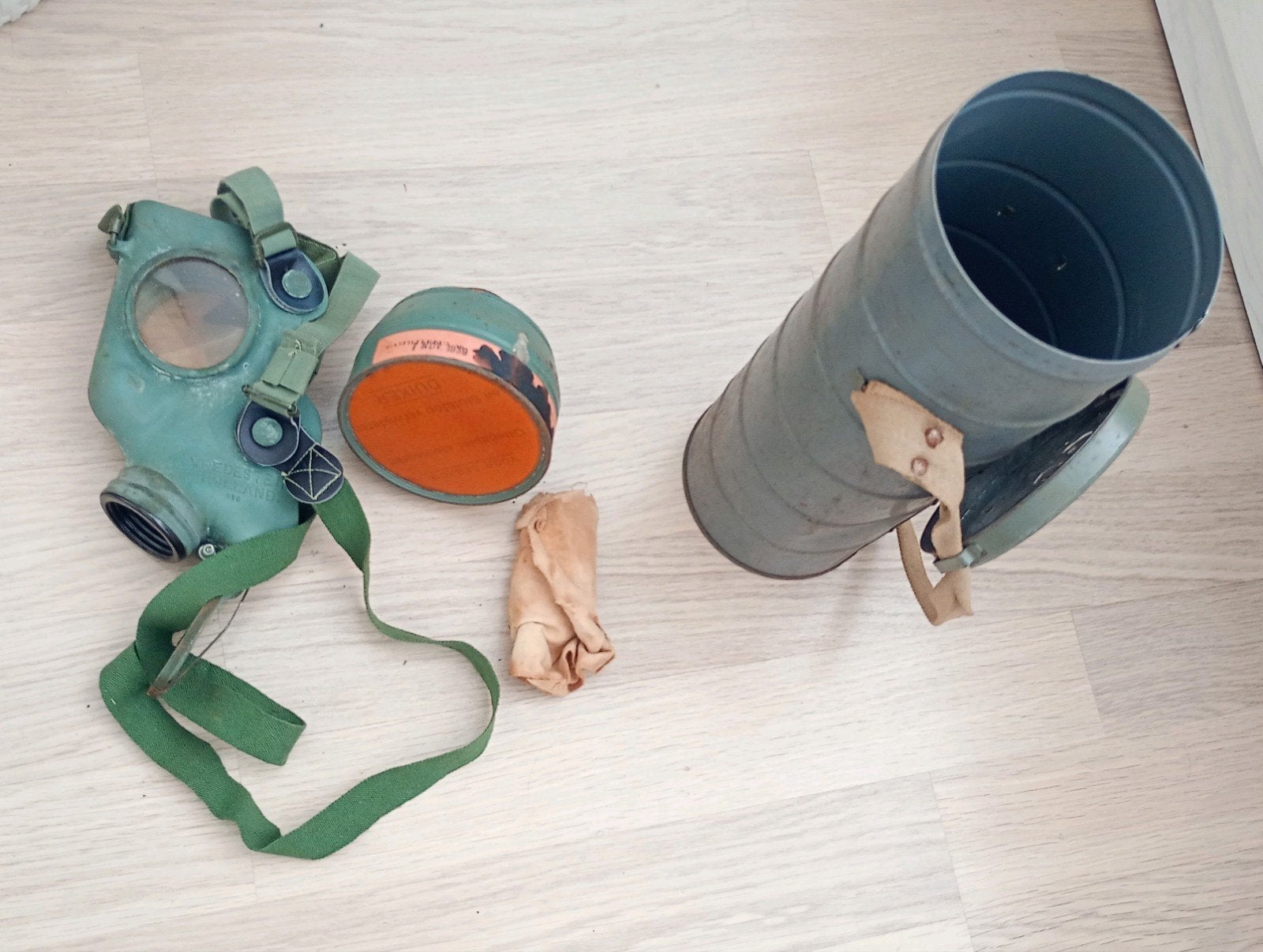 Gasmasker tweede wereldoorlog., ., Overige typen, Ophalen of Verzenden, .