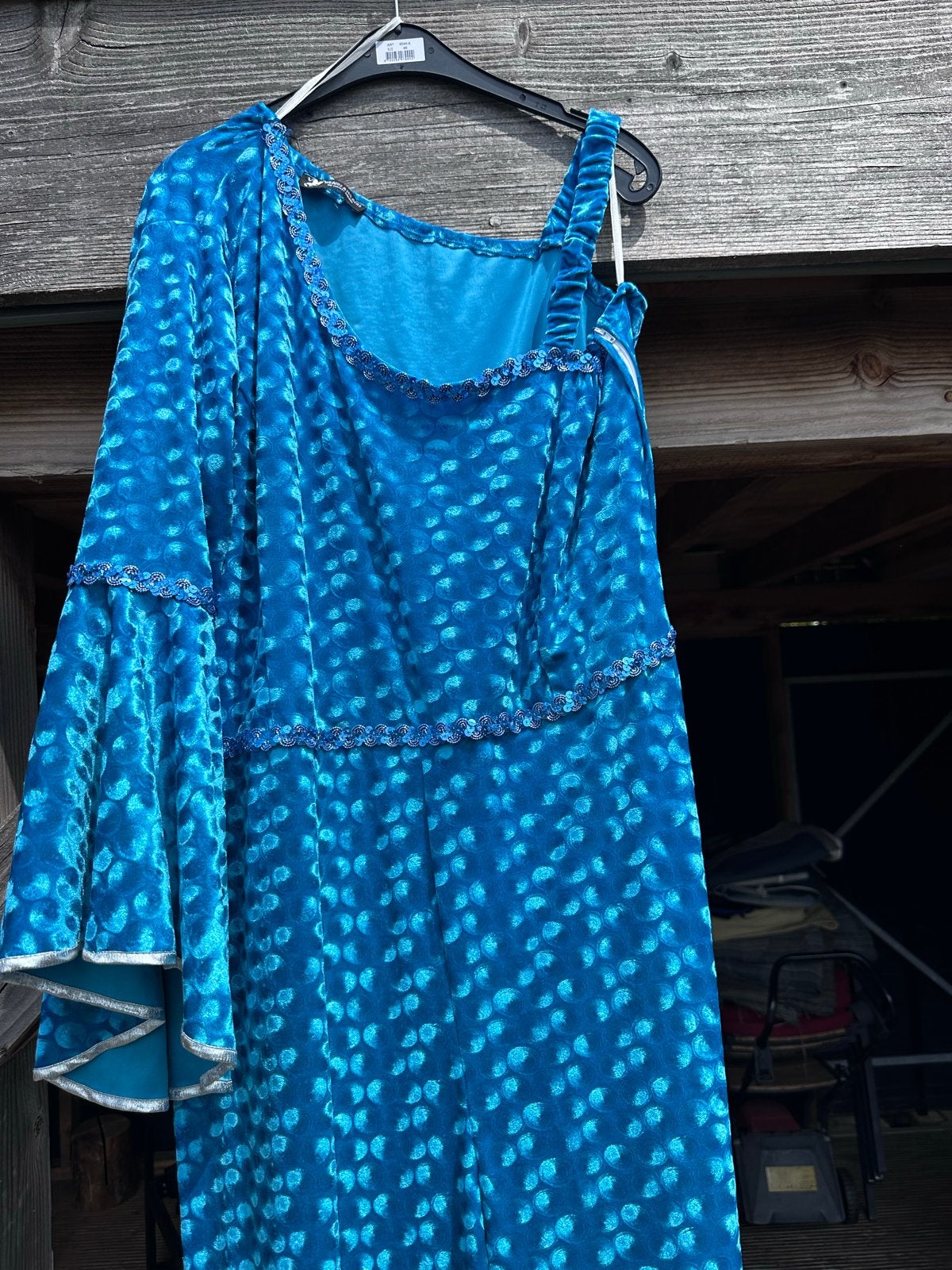 ABBA Kostuum Jumpsuit Blauw, Maat 46/48 (XL) of groter, Ophalen of Verzenden, Kleding, Overige thema's