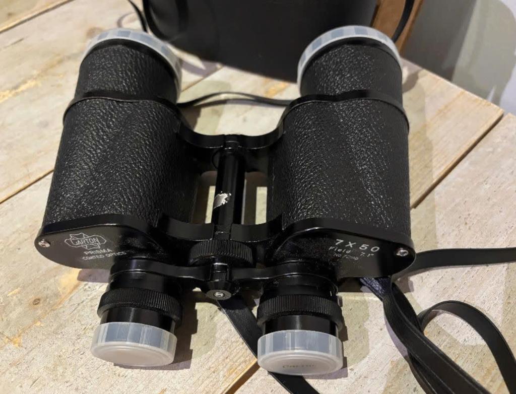 Verrekijker merk Carton + draagtas, Audio, Tv en Foto, Optische apparatuur | Verrekijkers, Zo goed als nieuw, 20x of meer, Met hoes of tas
