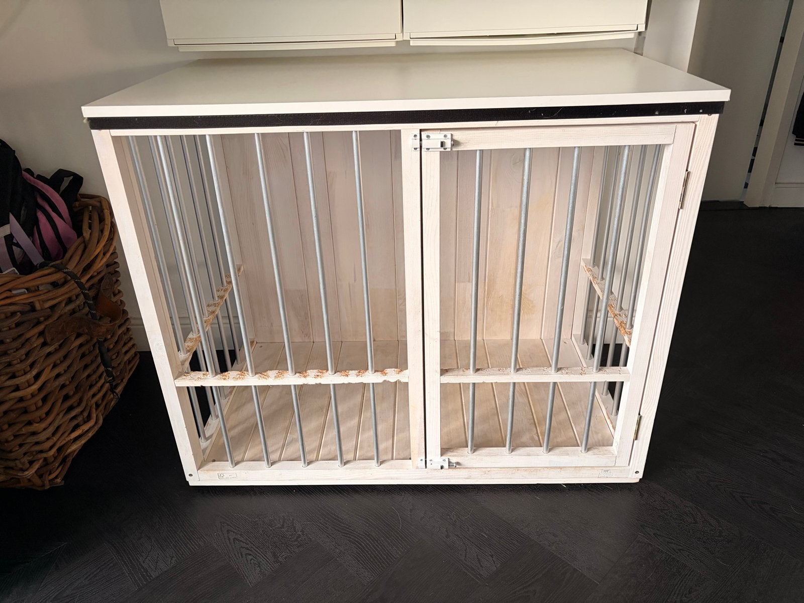Houten Honden bench voor middel grote hond, Dieren en Toebehoren, Ophalen, Gebruikt
