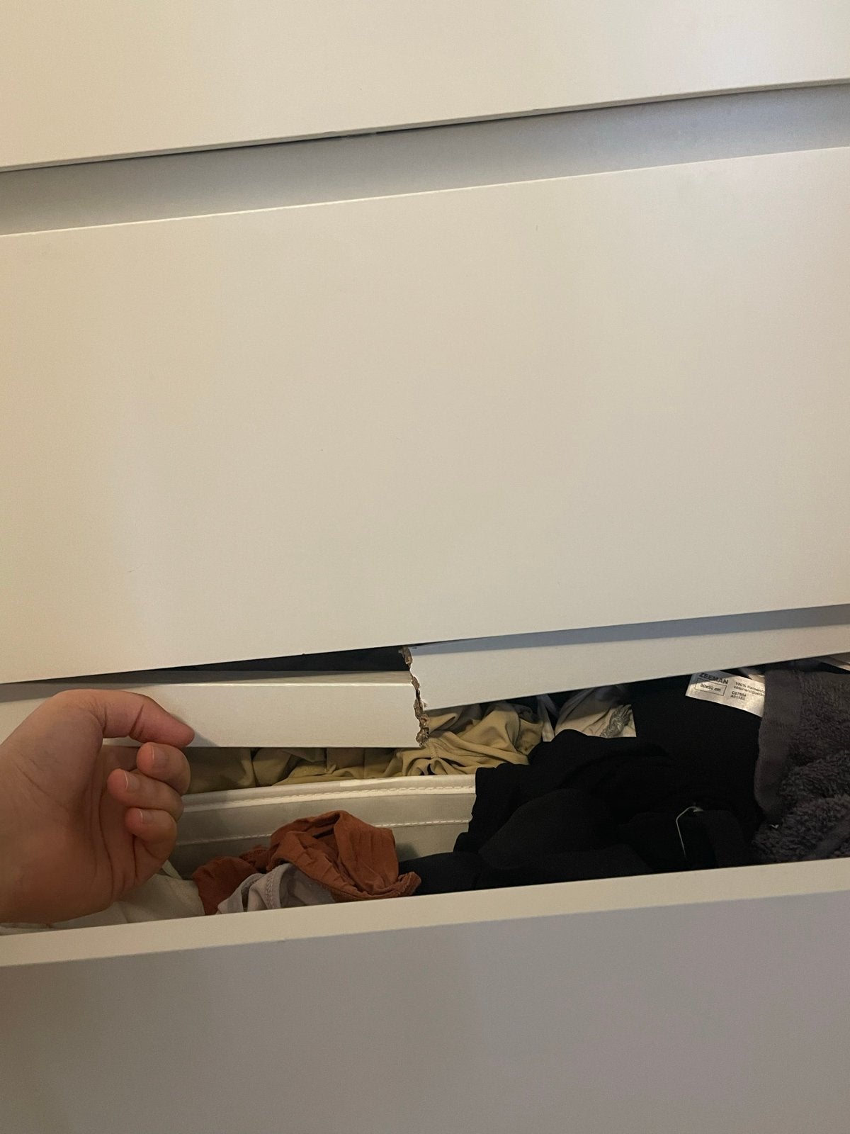 Witte ladekast met 6 lades - Gebruikt, Ophalen, Overige materialen, Gebruikt, 5 laden of meer