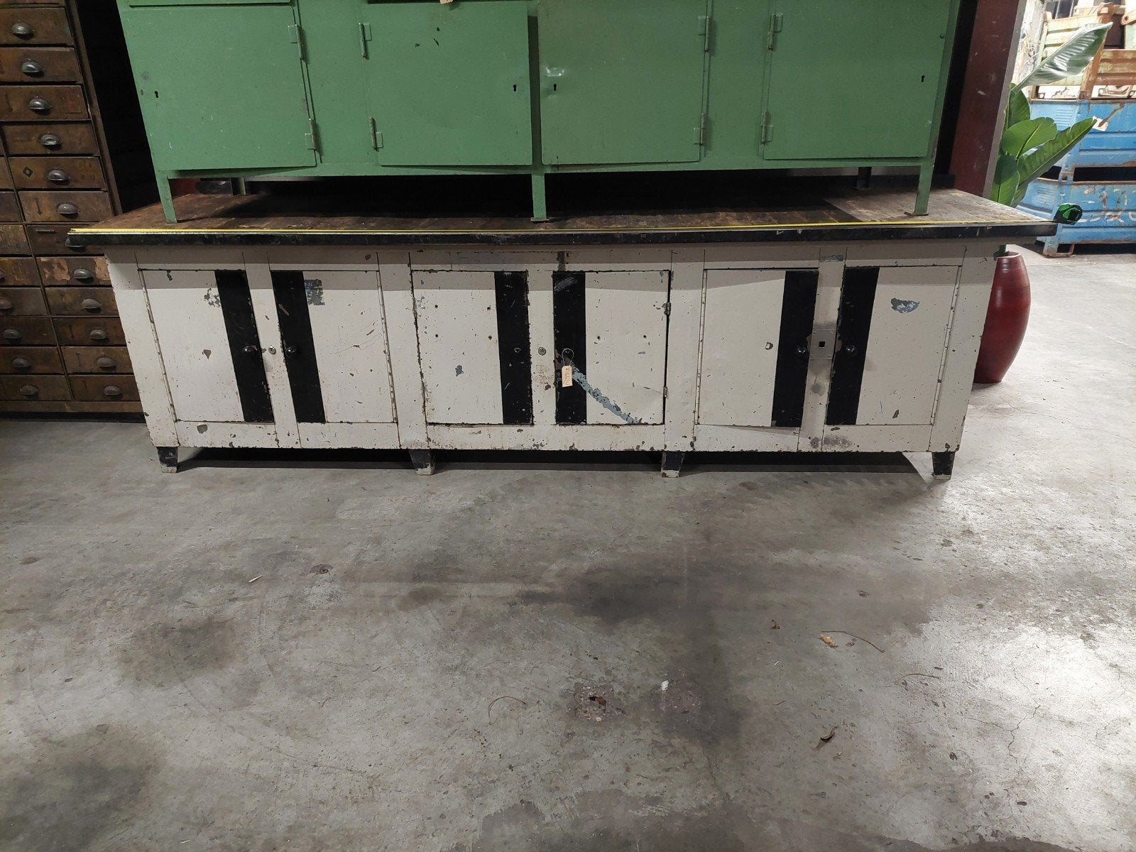 Gebruikte werkbank industriële tafel, Ophalen, Gebruikt, 170 cm of meer
