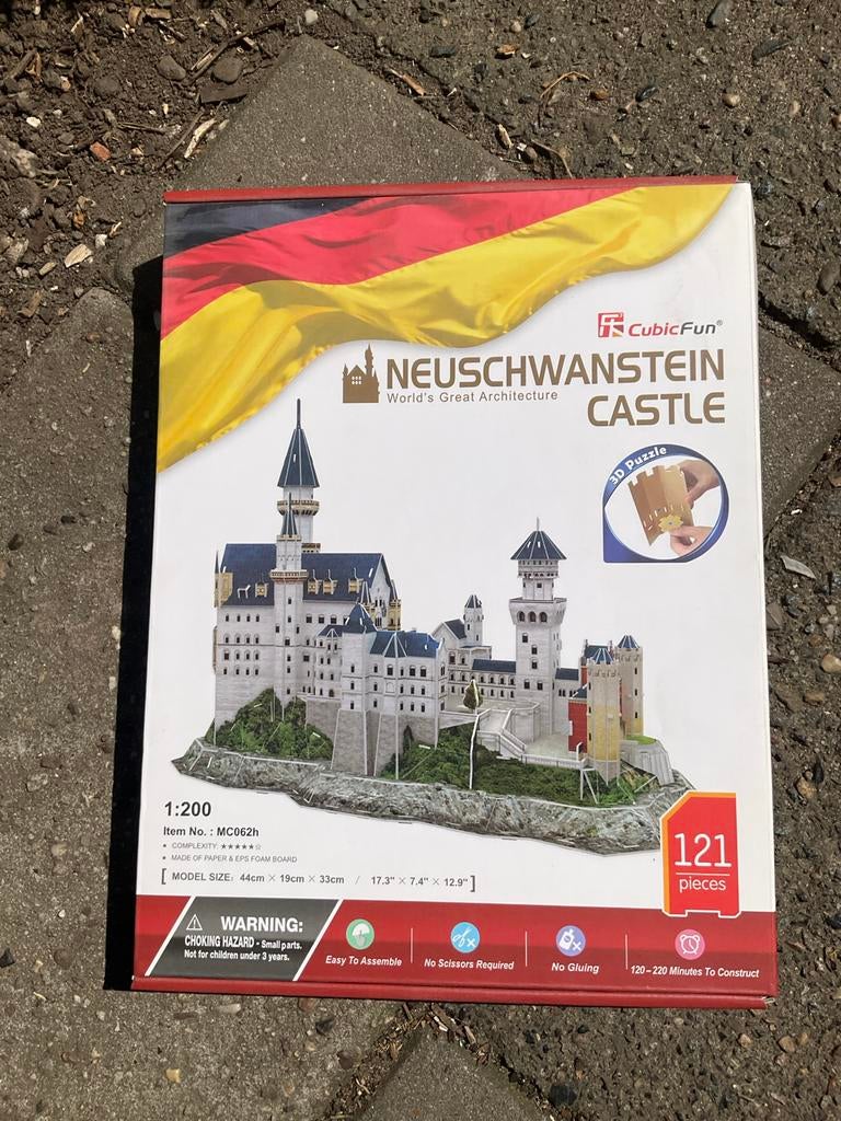 Neuschwanstein Kasteel 3D Bouwpakket - Harry Potter Stijl, Film en tv, Nieuw, Meerkleurig, Ophalen of Verzenden