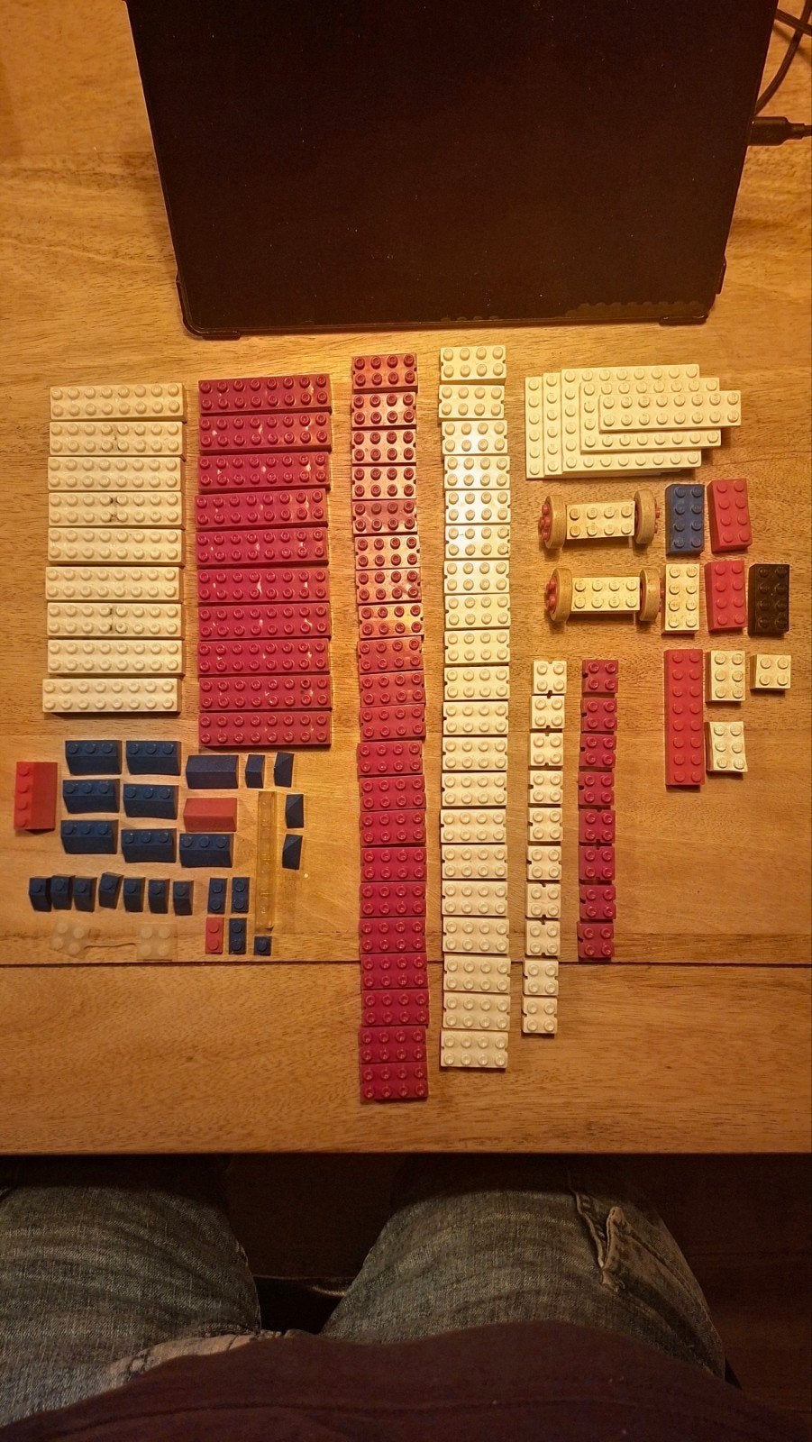 Vintage Lego blokken en wielen - Diverse kleuren, Gebruikt, Overige thema's, Lego, Ophalen of Verzenden