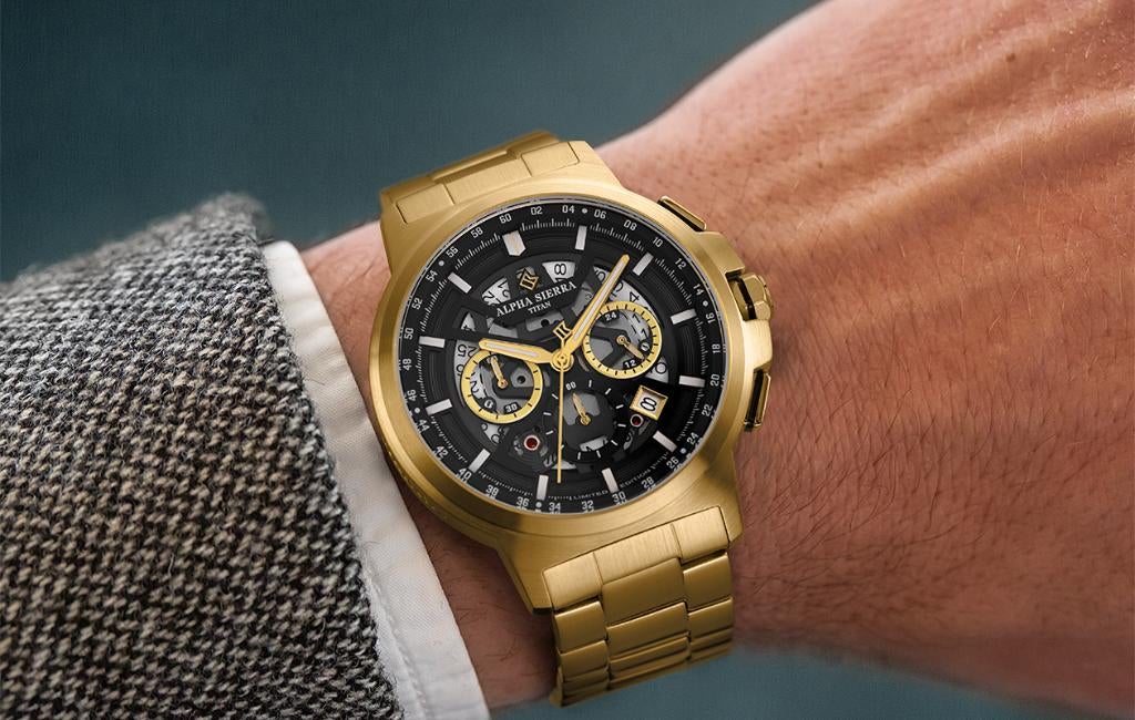 Alpha Sierra Titan G04 SEIKO LIMITED Edition t.w.v € 399-,, Zwart, IOS, Nieuw, Ophalen of Verzenden