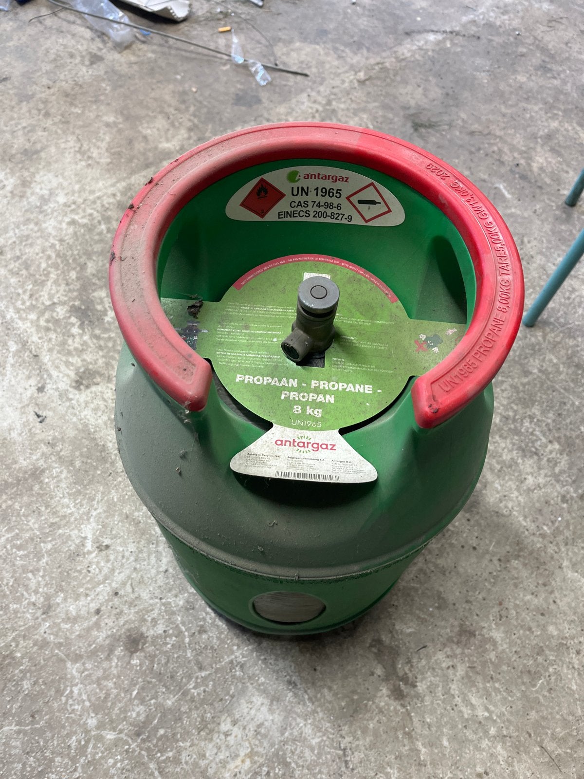 Antargaz propaan gasfles 8 kg, Ophalen, Nieuw