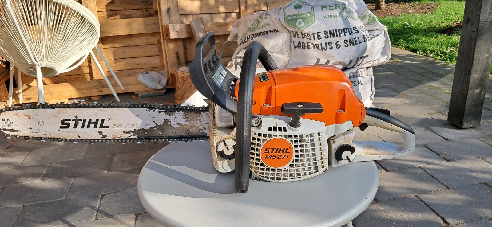 Te koop Stihl motor kettingzaag., Ophalen, Gebruikt, Stihl