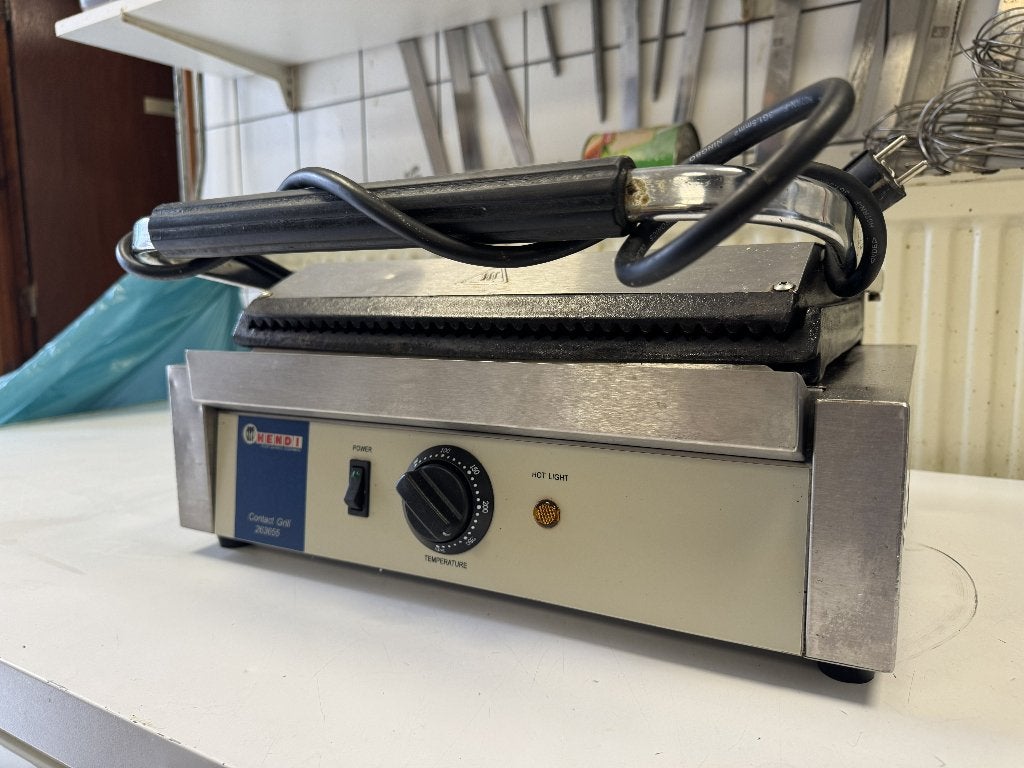 Hendi Contactgrill / Panini Grill – professioneel, Ophalen, Gebruikt