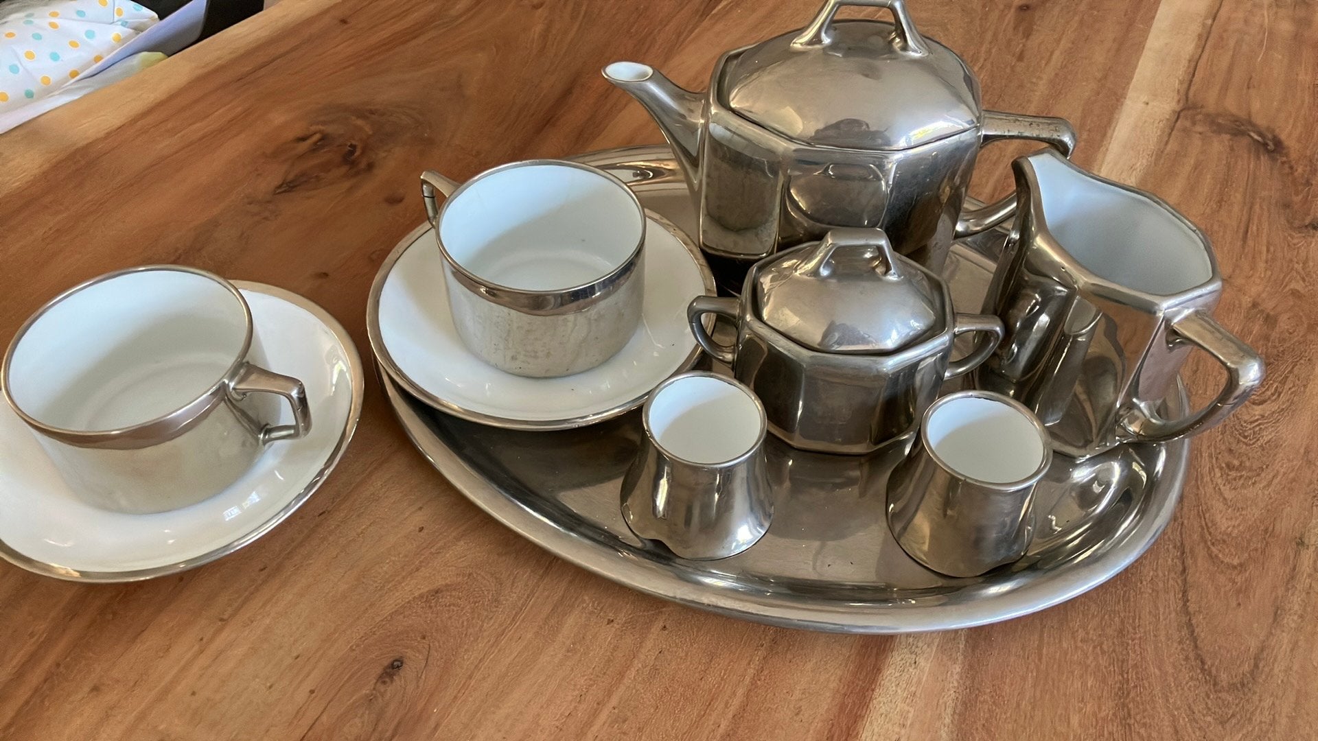Tsjecho-Slowaakse lusterware set, Ophalen of Verzenden