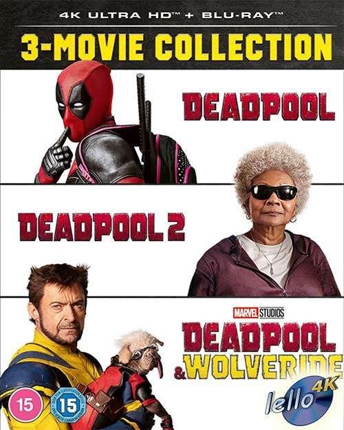 Blu-ray 4K: Deadpool 1, 2, 3 & Wolverine (2016/18/24) UK, Cd's en Dvd's, Blu-ray, Ophalen of Verzenden, Nieuw in verpakking, 4K Ultra HD Blu-ray