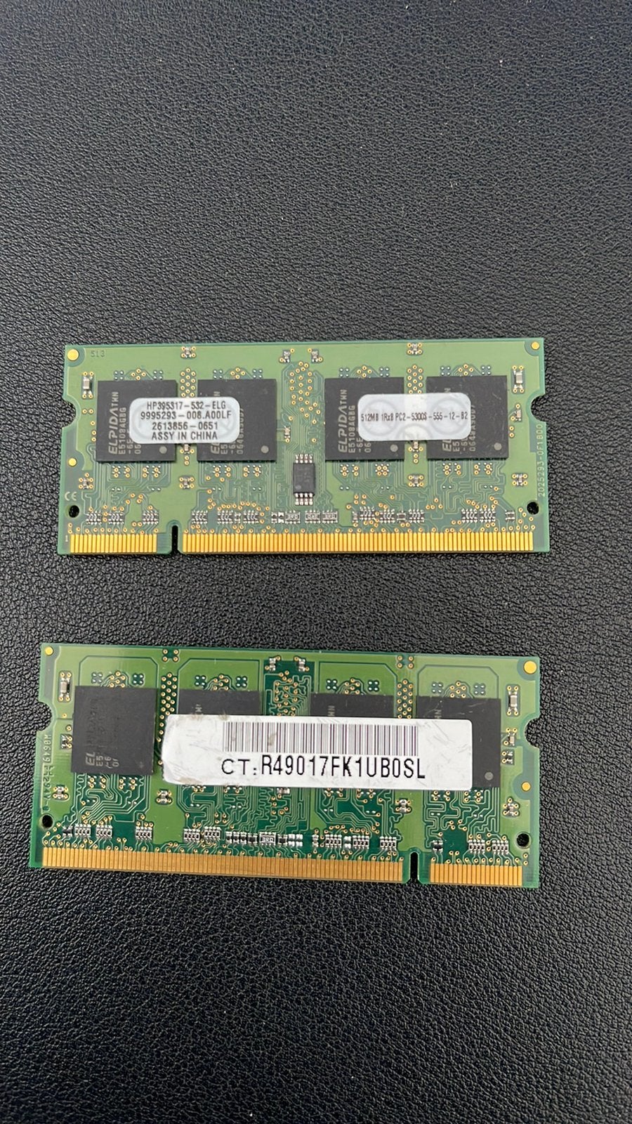 Hp 2x512MB SODIMM, Computers en Software, Ophalen of Verzenden, DDR2, Laptop, Gebruikt