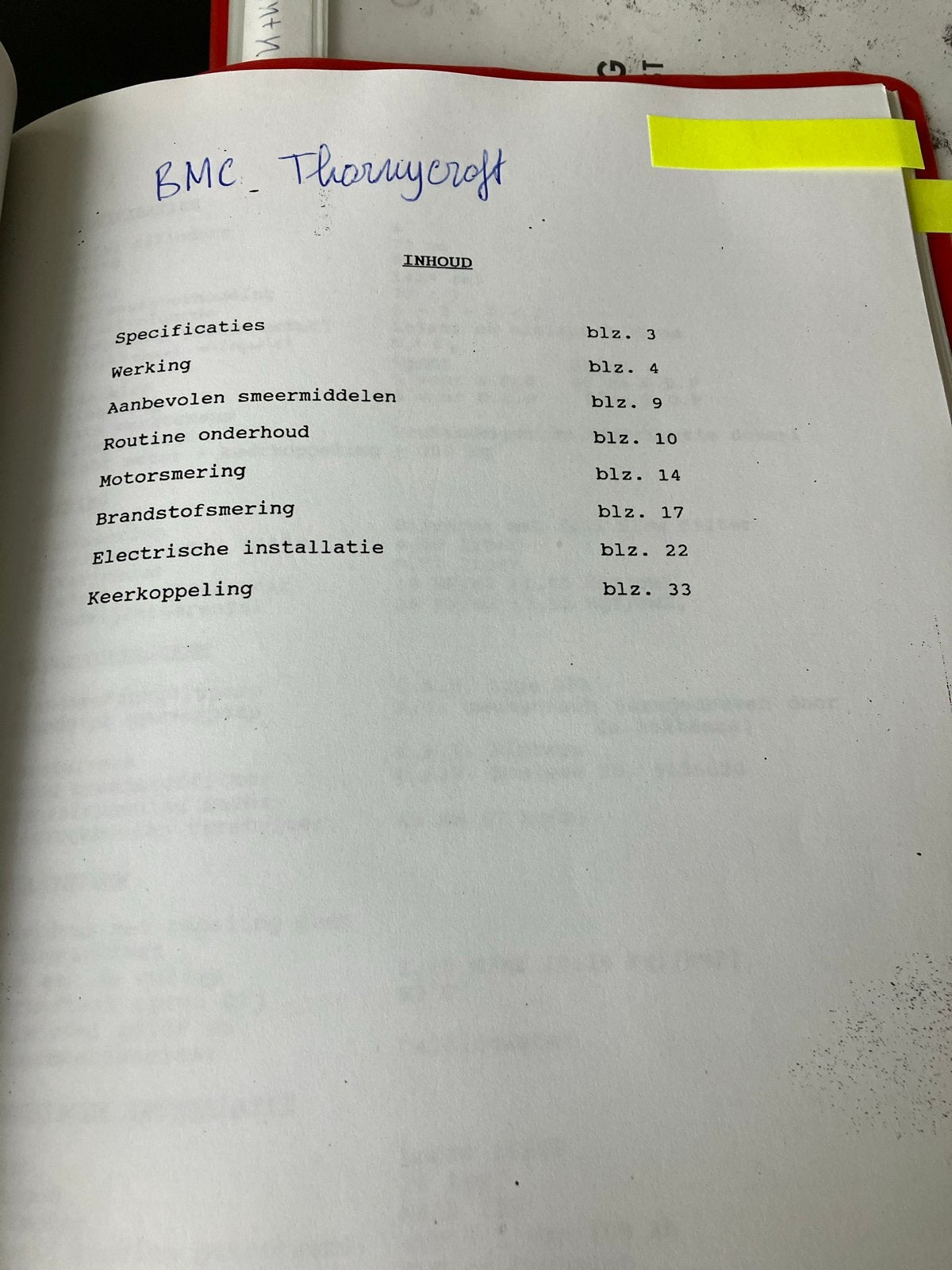 BMC Thornycroft Handleiding - Specificaties & Onderhoud, Ophalen of Verzenden