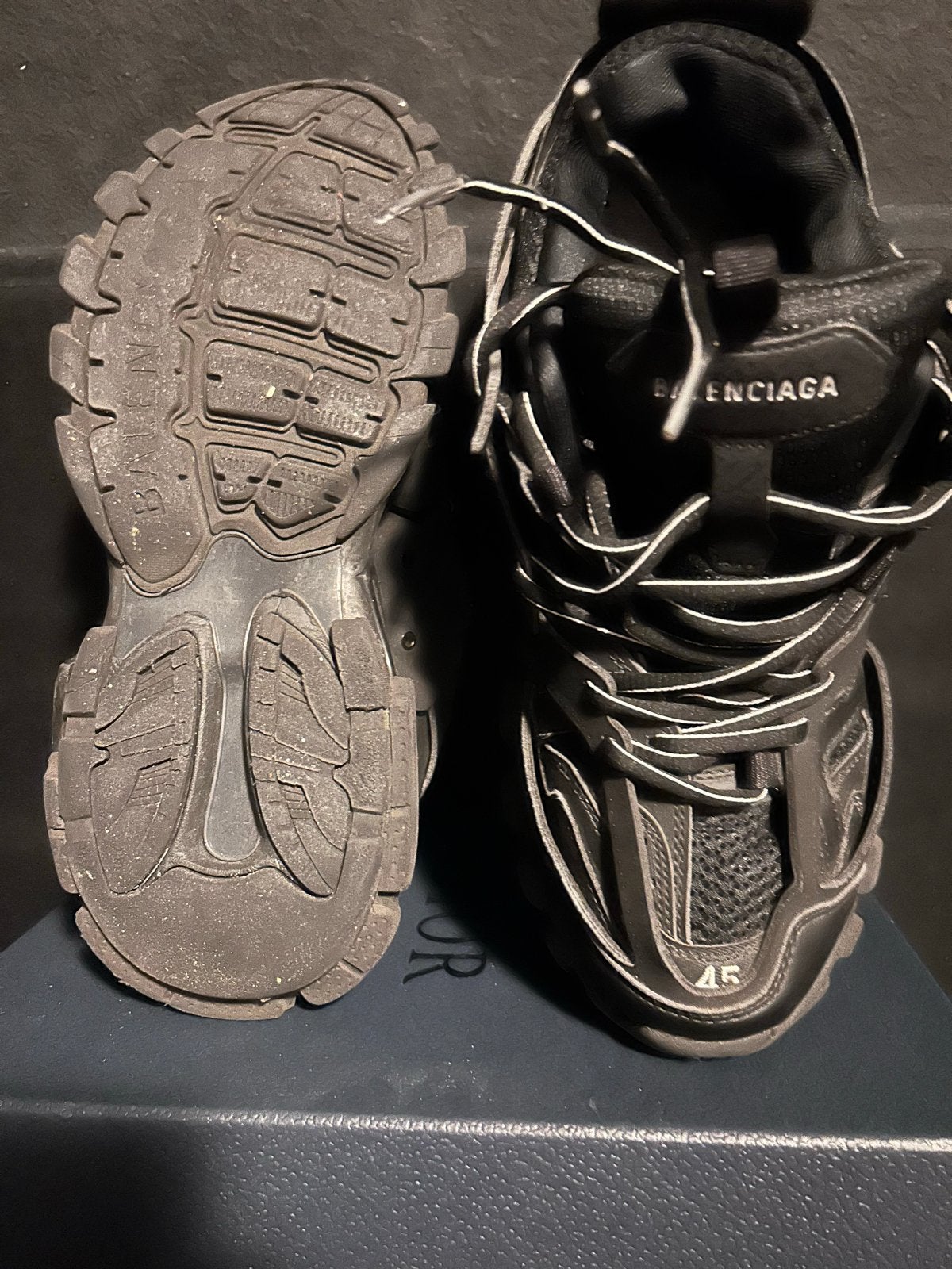 Balenciaga Track Sneakers Zwart Maat 45, Ophalen of Verzenden, Gedragen, Zwart, Sneakers of Gympen