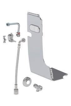 440. Geberit wateraansluitset chroom 147033211 Aquaclean, Ophalen of Verzenden, Nieuw, Wit, Handdoek