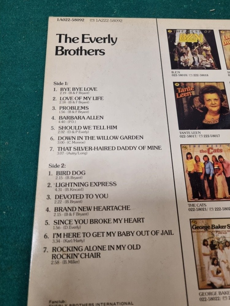 lp the everly brothers bird dog, Ophalen of Verzenden