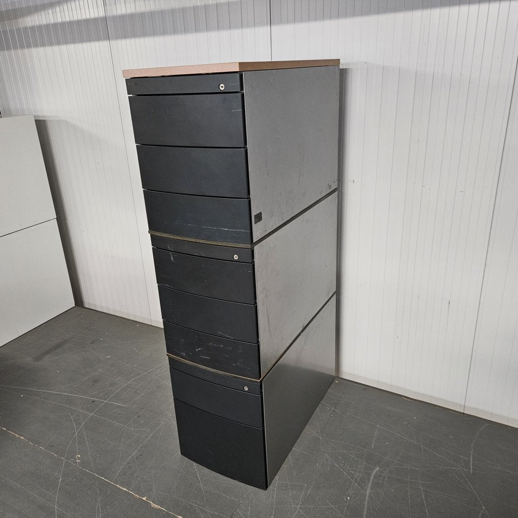 Ahrend 3-delig ladeblok met 11 lades - 155x42x81 cm, Niet ingevuld, Gebruikt, Niet ingevuld, Niet ingevuld