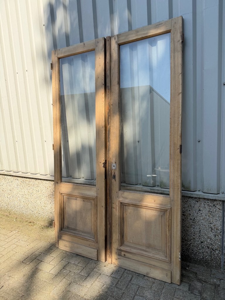 Zeer fraaie antieke set geloogde ensuitedeuren 75 x 245, La belle porte, Jurgen.hoogenboezem@gmail.com, Binnendeur, Ophalen of Verzenden