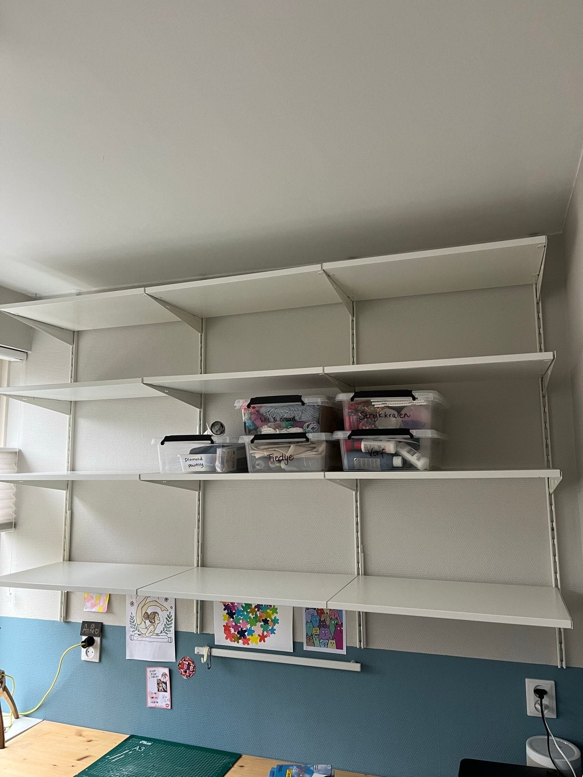 IKEA Boaxel Planken met Ophangsysteem, Ophalen of Verzenden, Zo goed als nieuw