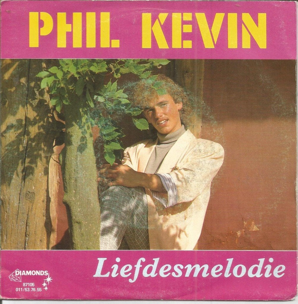 Phil Kevin – Liefdesmelodie (1987), Fotohoes, 7 inch, Ophalen of Verzenden, Zo goed als nieuw