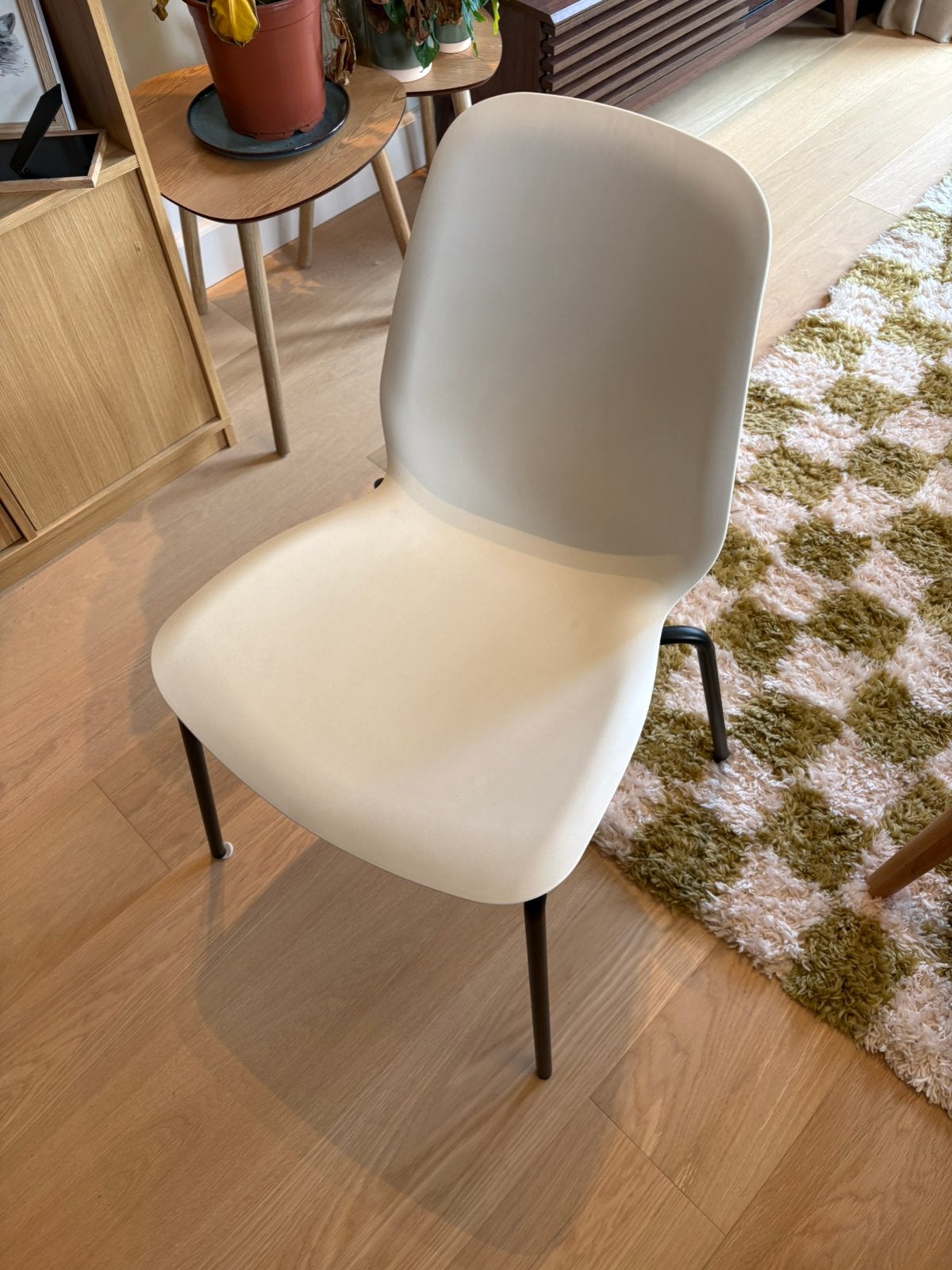 Ikea eetstoelen 5 stuks, Ophalen, Zo goed als nieuw, Wit, Vijf, Zes of meer stoelen