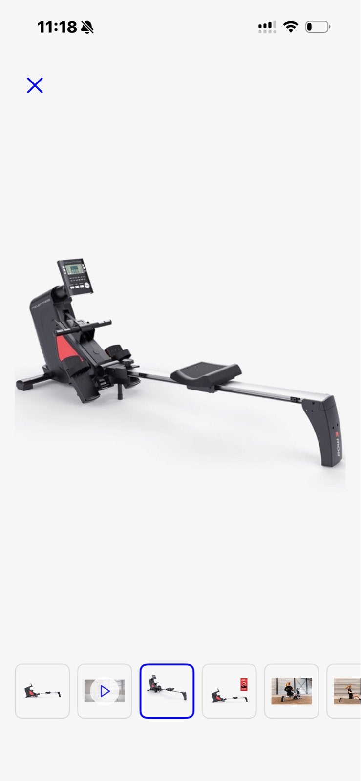 Focus Fitness Roeitrainer Row 3 - Zo goed als nieuw, Sport en Fitness, Fitnessapparatuur, Ophalen, Armen, Zo goed als nieuw, Metaal