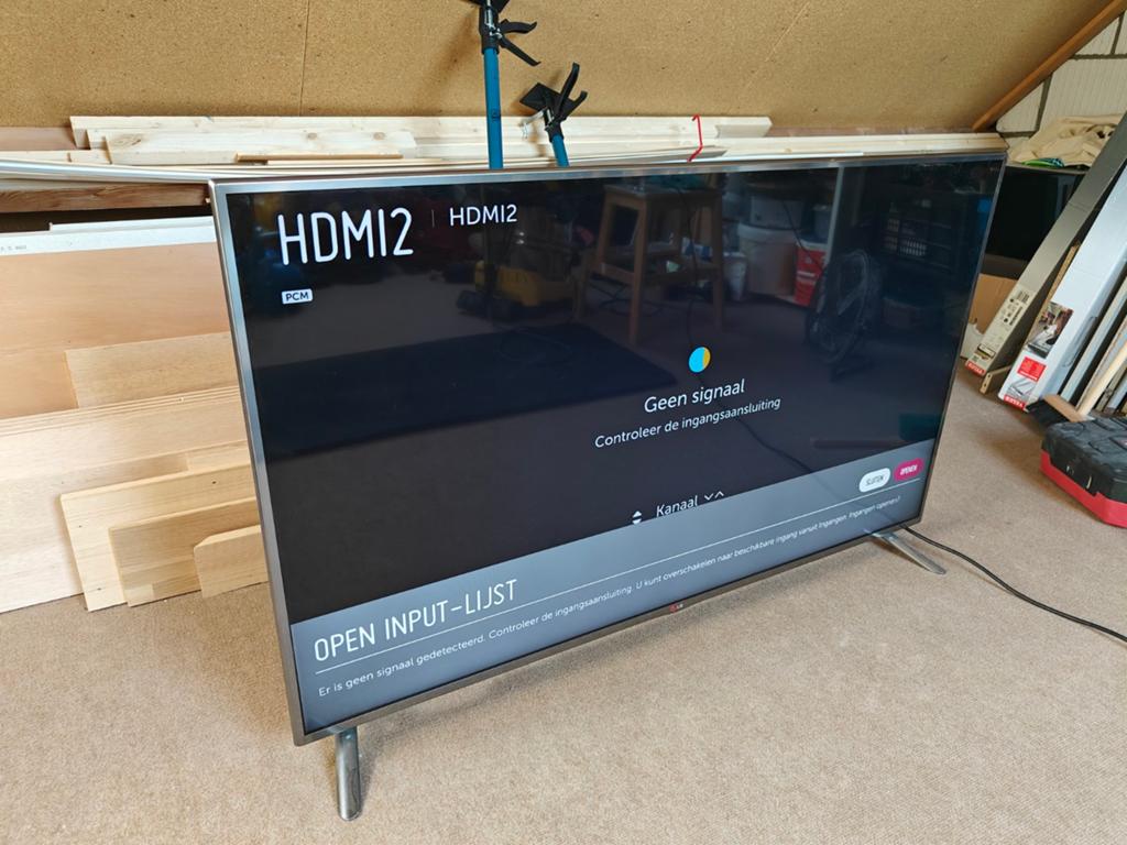 LG 55 inch TV - HDMI defect, met afstandsbediening, Ophalen, Gebruikt, 50 Hz, 100 cm of meer