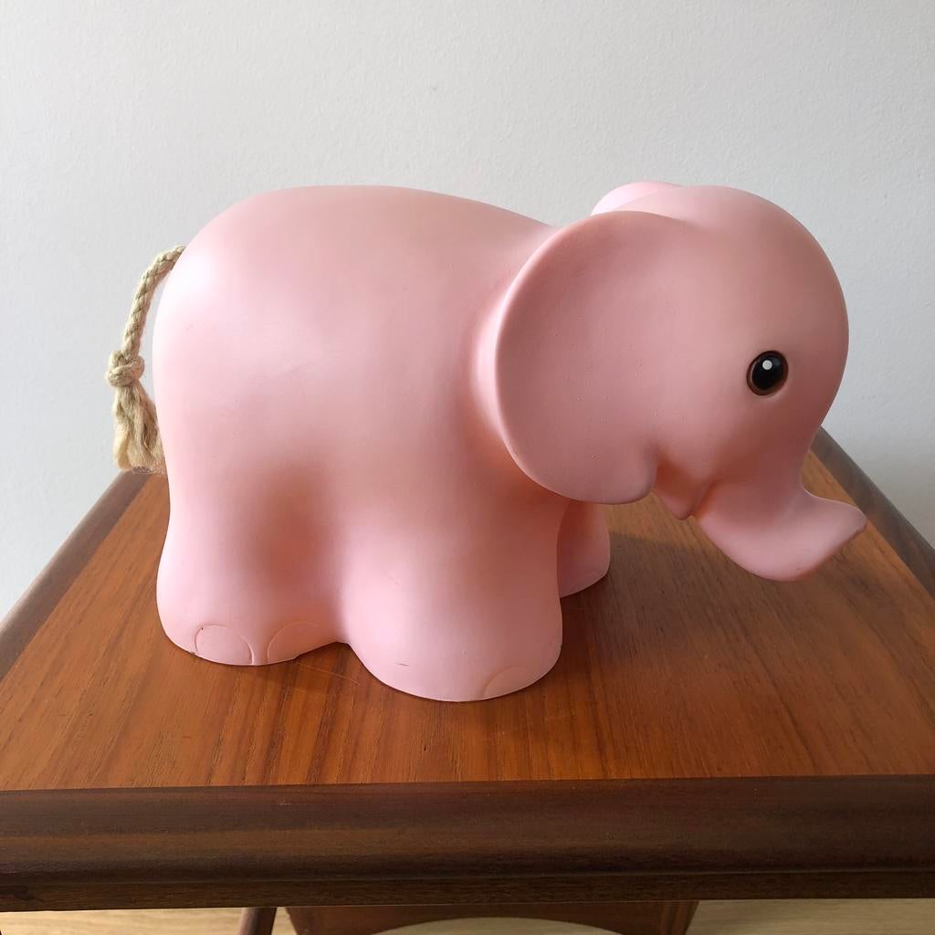 Heico tafellamp olifant roze 29 cm | NWST, Ophalen of Verzenden, Zo goed als nieuw, Kunststof