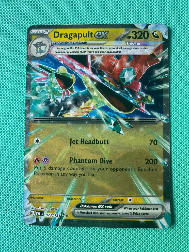 Dragapult EX 073/131 PRE, Ophalen of Verzenden, Nieuw, Losse kaart, Foil