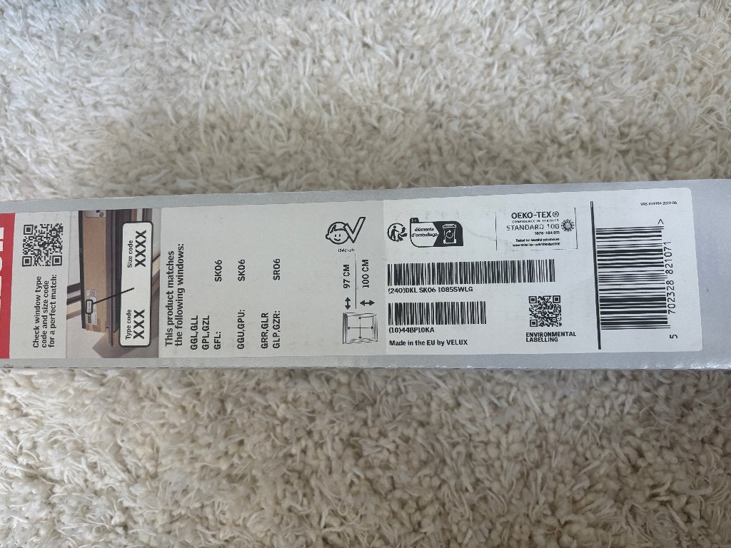 Nieuw Velux Verduisterend Rolgordijn - 114-118cm - 2 stuks, Overige merken, 114 cm, Verduisterend, Beige
