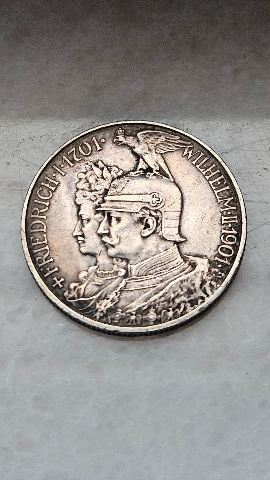 zwei mark pruisen 1901, Ophalen of Verzenden, Zilver