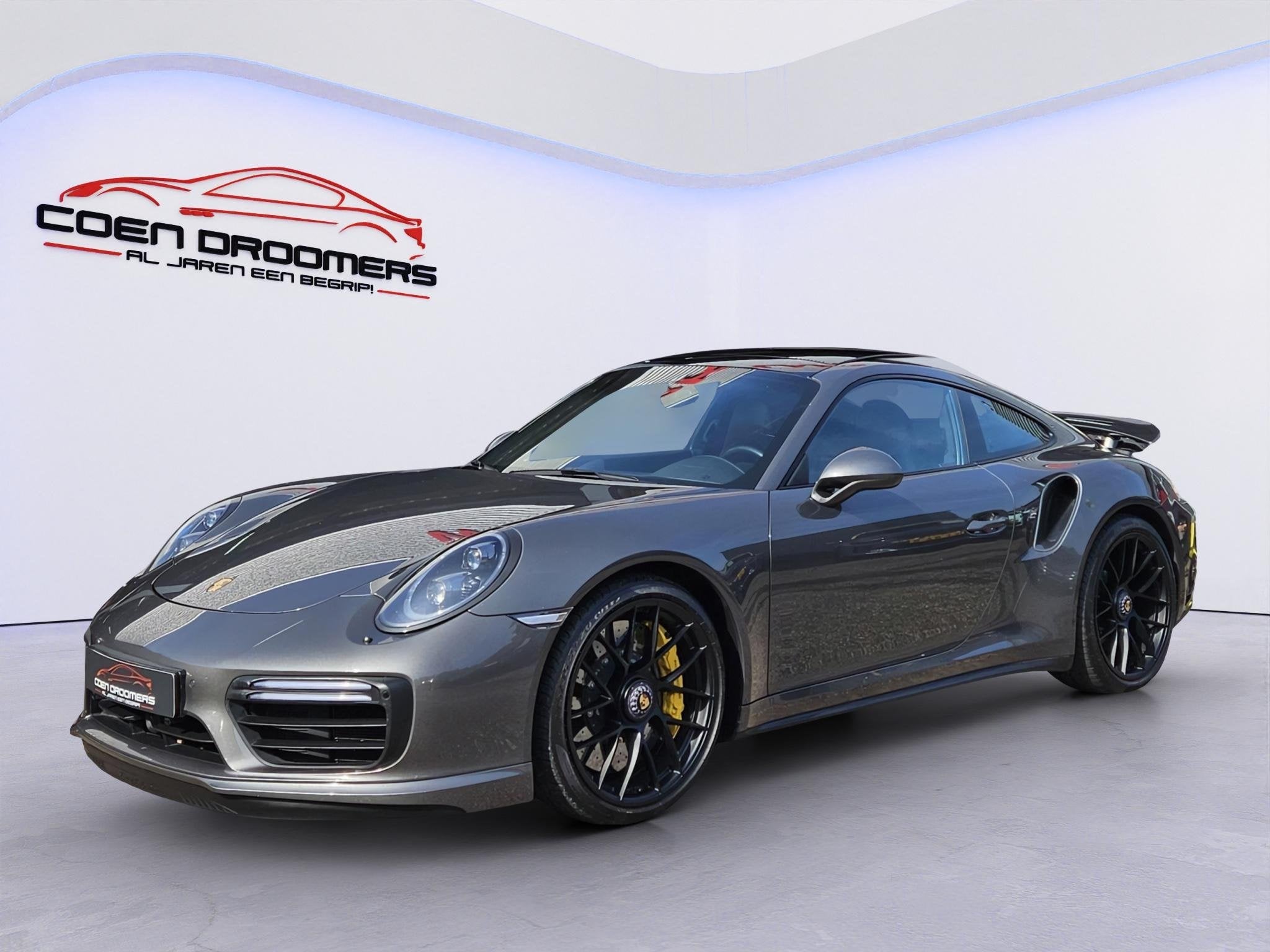 Porsche 911 3.8 Turbo S /Keramische remmen/Burmester/Schuif/, Auto's, Automaat, Gebruikt, Zwart, 4 stoelen