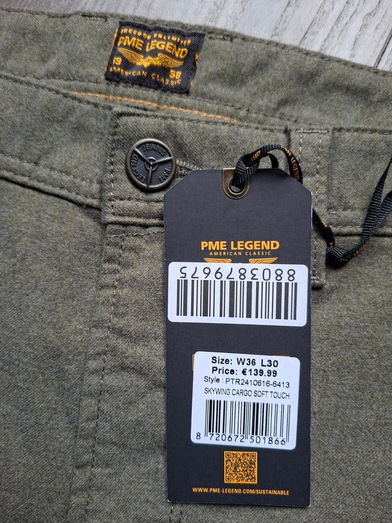 PME LEGEND Skywing cargobroek W36 L30, Kleding | Heren, Spijkerbroeken en Jeans, W36 - W38 (confectie 52/54), Overige kleuren