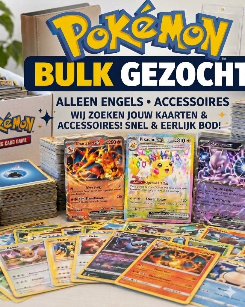 Pokémon Kaarten & Bulk Gezocht - Eerlijke Prijzen!, Ophalen of Verzenden, Nieuw, Meerdere kaarten