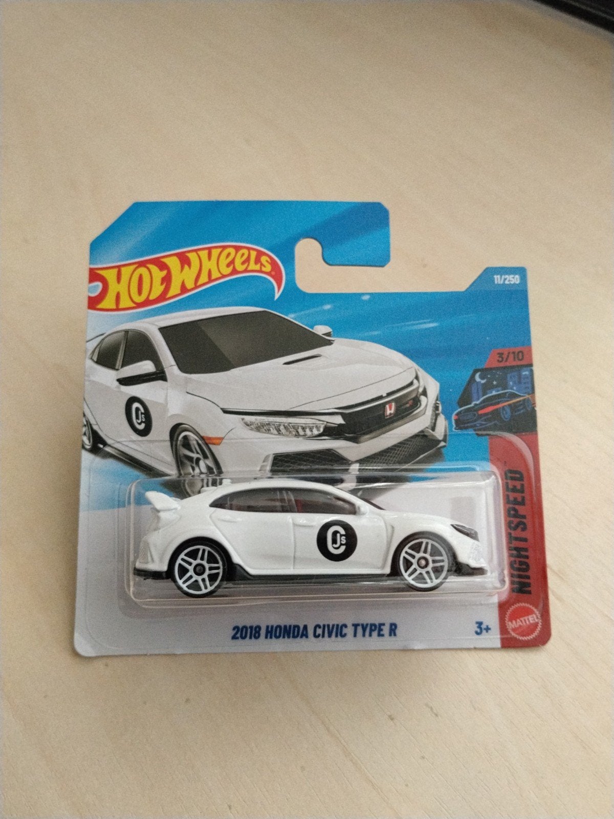 Hotwheels 2018 Honda civic type R hot wheels, Ophalen of Verzenden, Nieuw, Auto