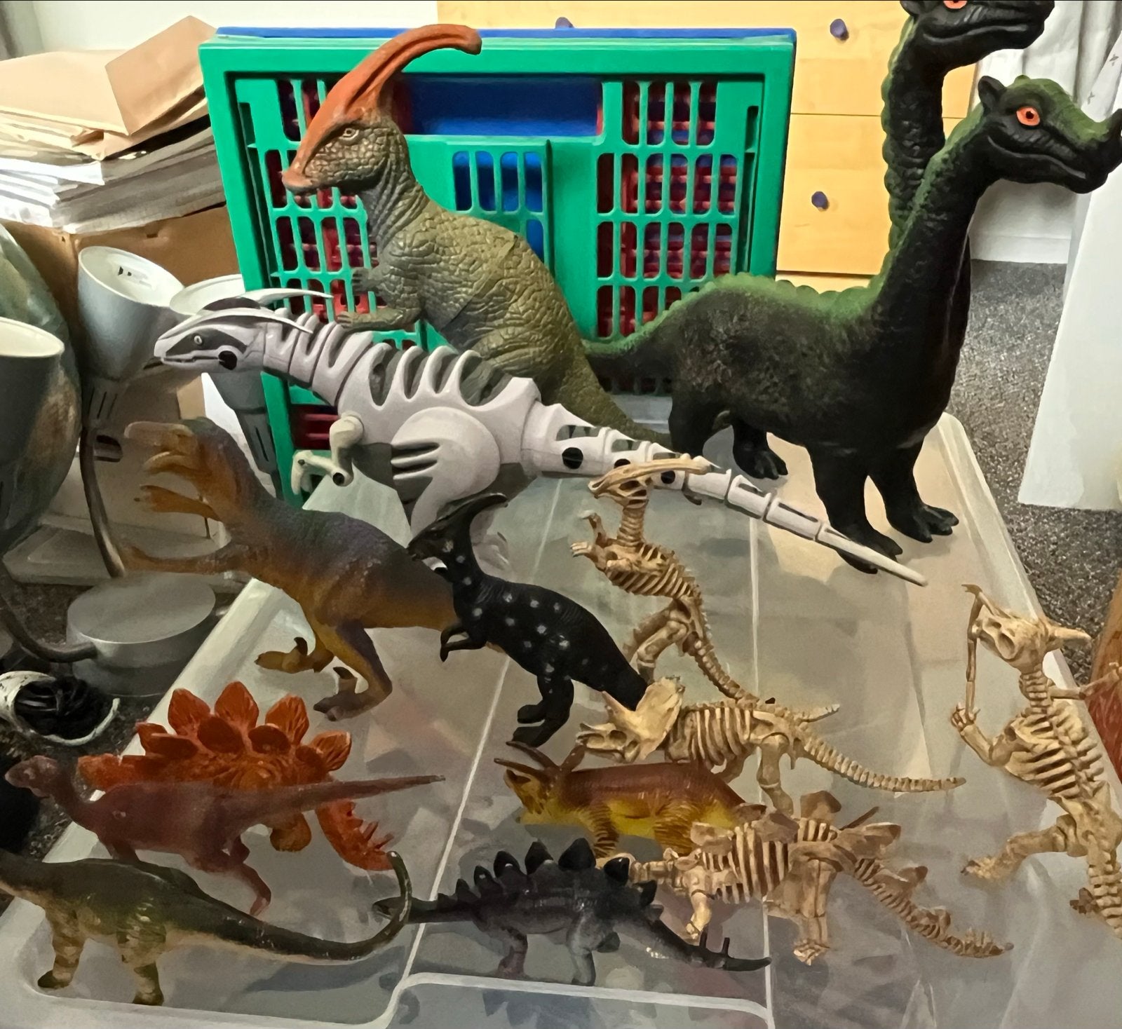 €10 voor dinosaurussen + skeletten, Ophalen, Zo goed als nieuw