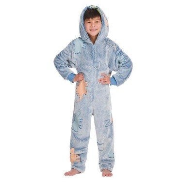 Onesie blauw met dino print, Kinderen en Baby's, Kinderkleding | Maat 116, Ophalen of Verzenden, Nieuw, Jongen, Nacht- of Onderkleding