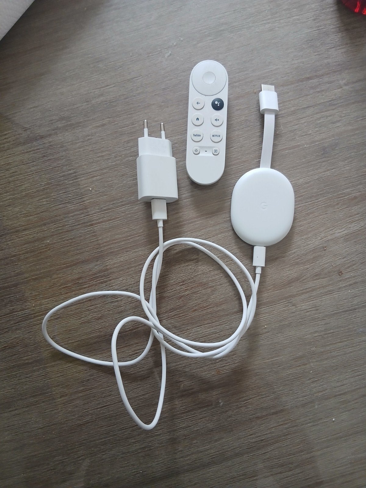Google Chromecast met Google TV (HD) - Wit, Audio, Tv en Foto, Mediaspelers, Ophalen of Verzenden, Zo goed als nieuw, HDMI