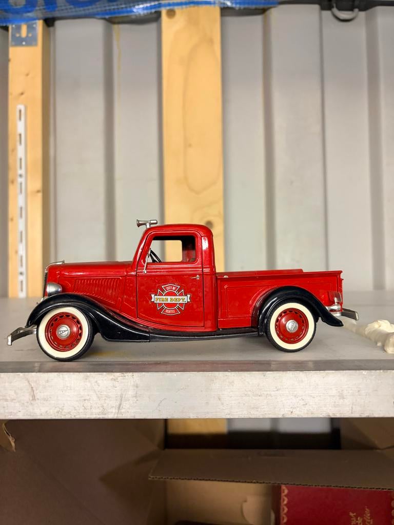 Vintage Brandweerauto Model - Stad Seattle, Ophalen of Verzenden, Zo goed als nieuw, Auto, Overige merken