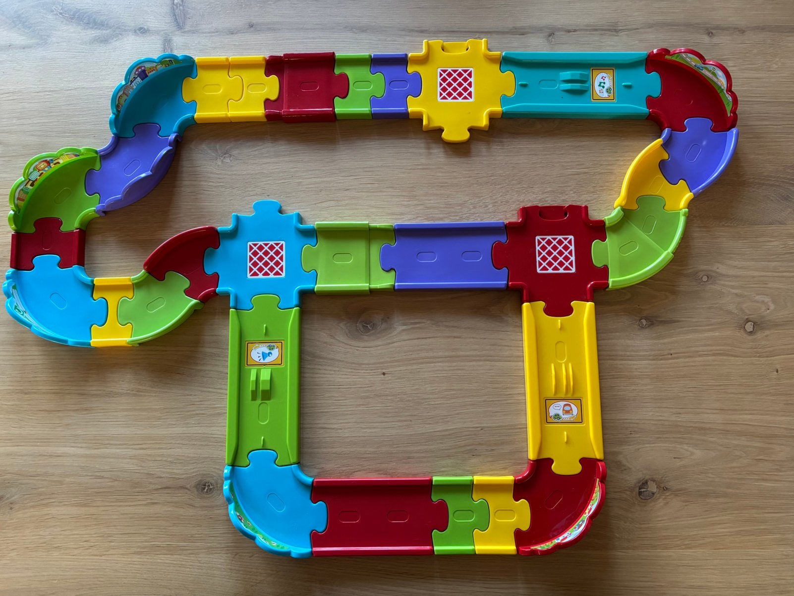 Vtech toet-toet wegdelen de luxe (30 delen), Ophalen of Verzenden, Zo goed als nieuw, 6 maanden tot 2 jaar